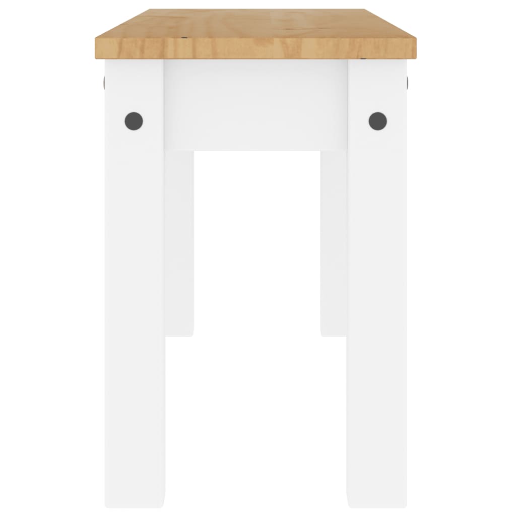 Banc à manger PANAMA blanc 105x30x45 cm bois massif de pin - XIOS