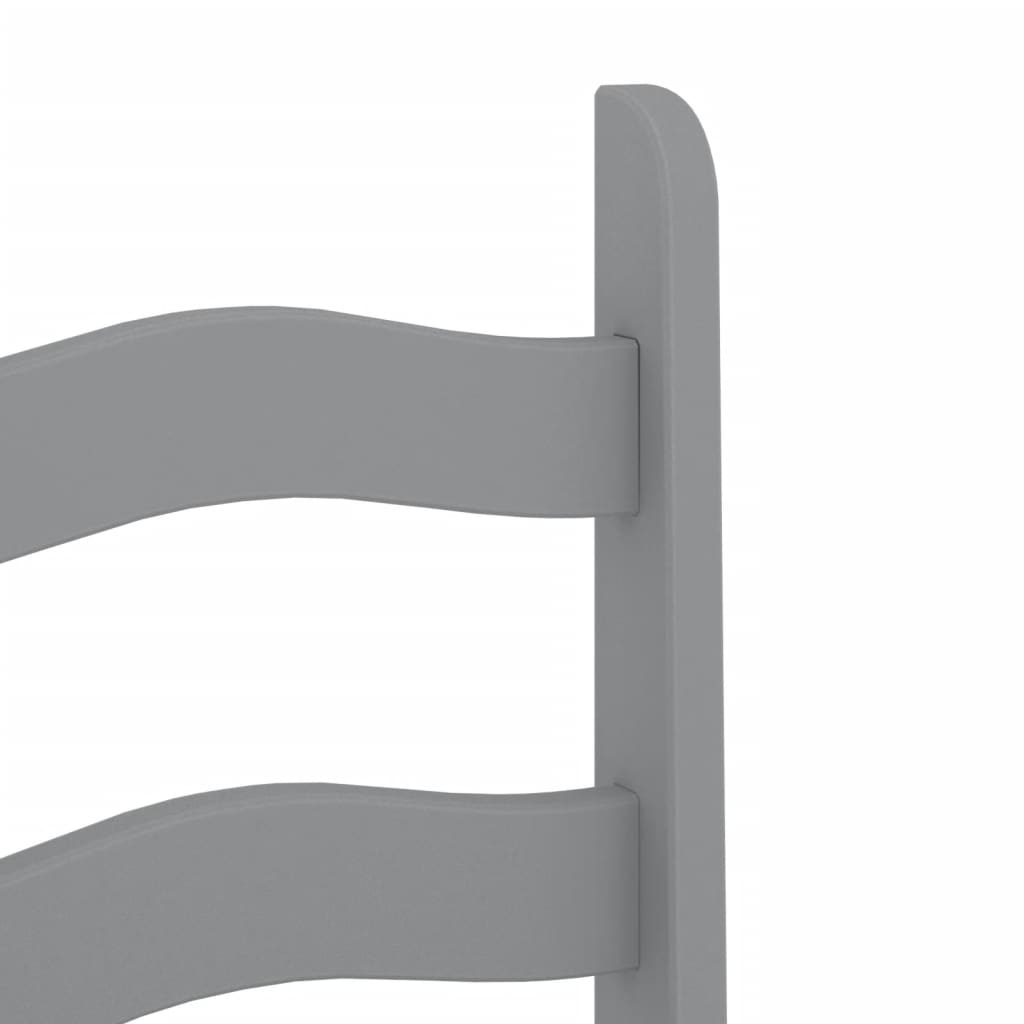 Chaises à manger lot de 2 Corona gris bois massif de pin - XIOS