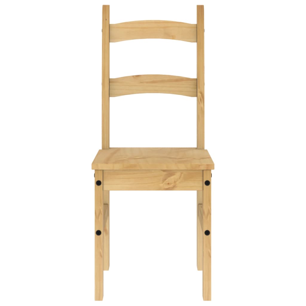 Chaises à manger lot de 2 40x46x99 cm bois massif de pin - XIOS