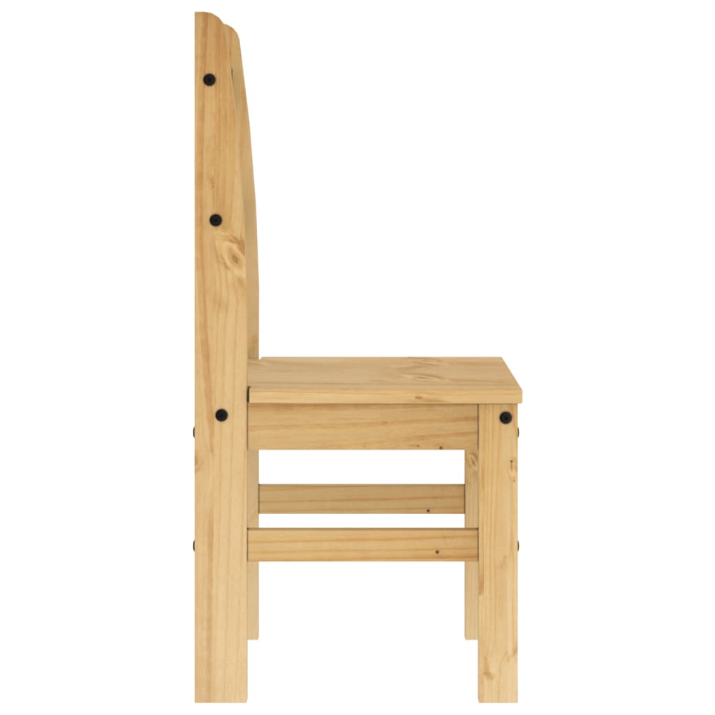 Chaises à manger lot de 2 40x46x99 cm bois massif de pin - XIOS