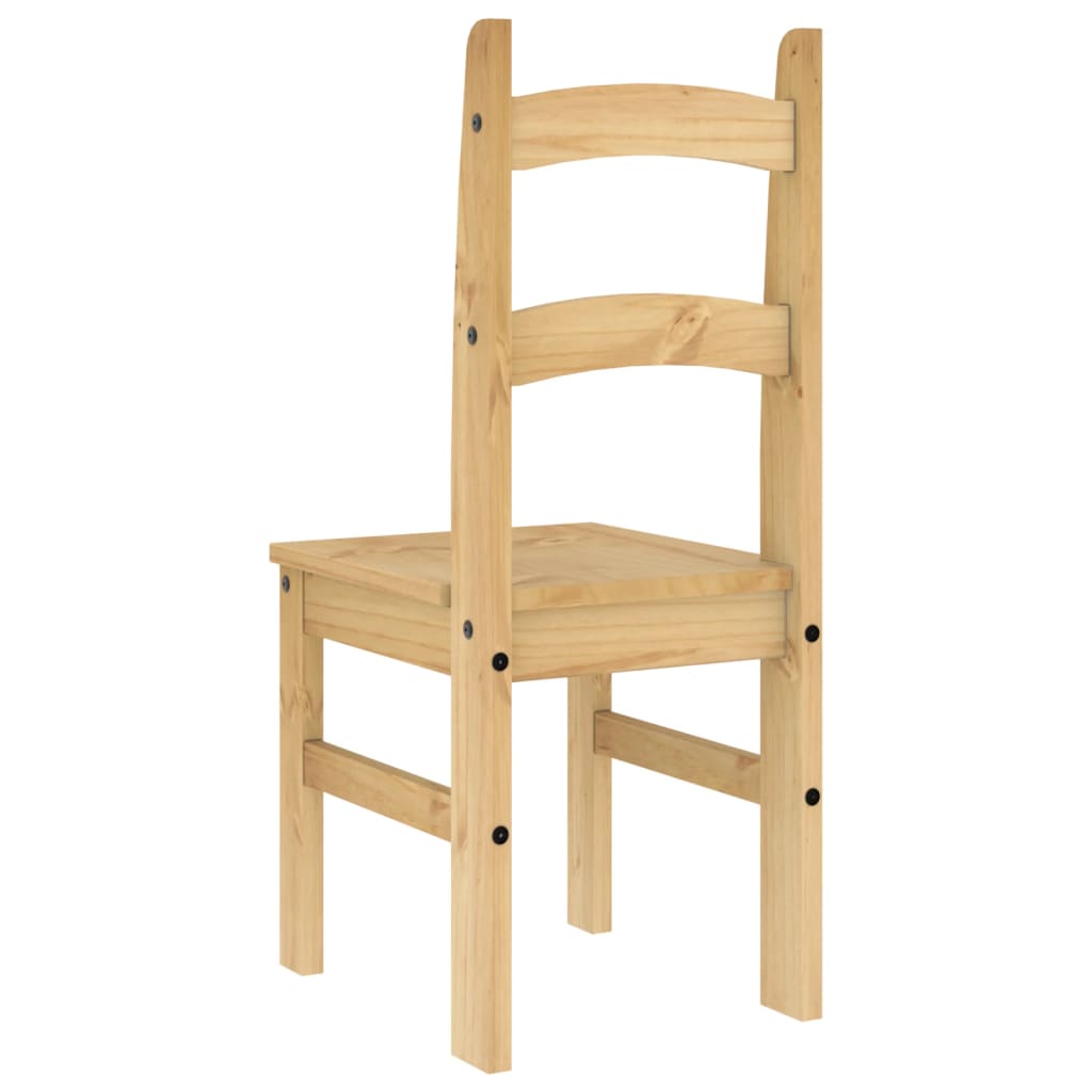 Chaises à manger lot de 2 40x46x99 cm bois massif de pin - XIOS