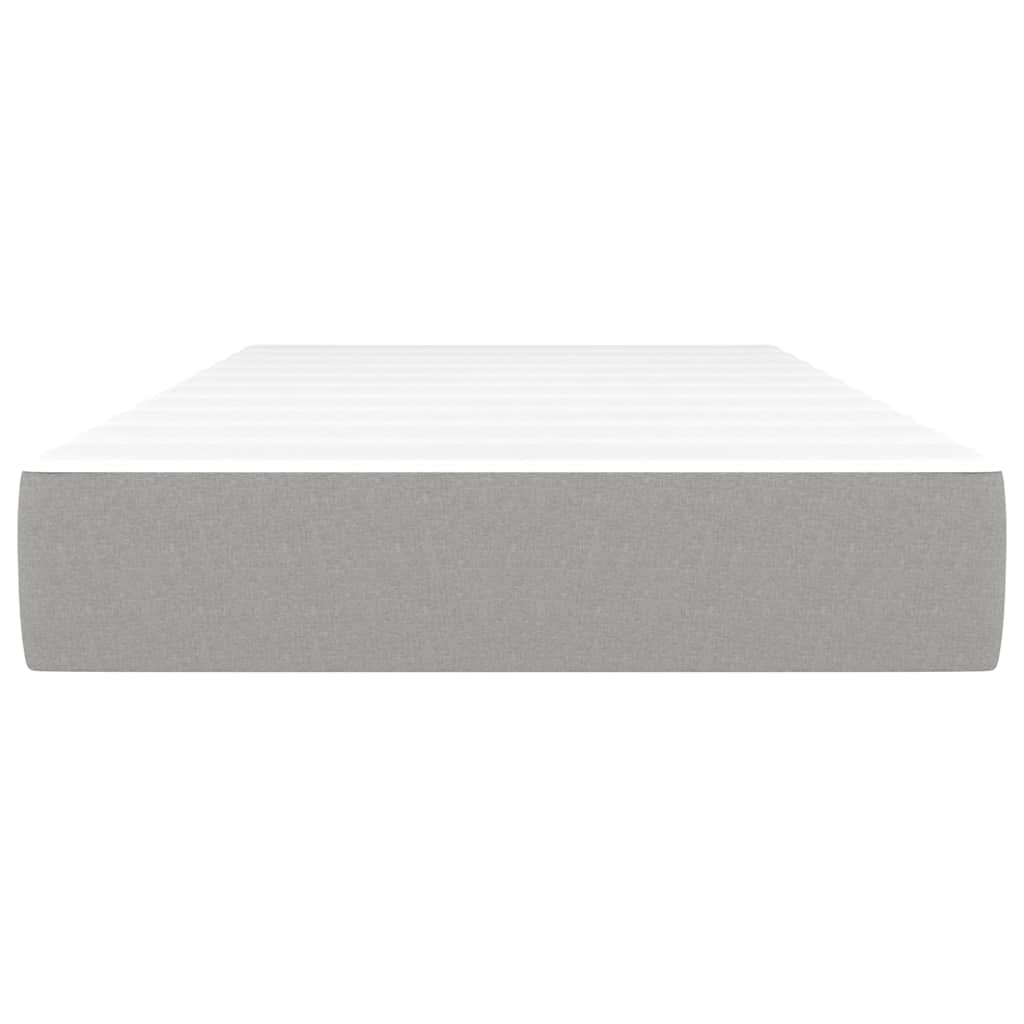 Matelas de lit à ressorts ensachés fermeté moyenne gris clair 120x190x20 cm - XIOS