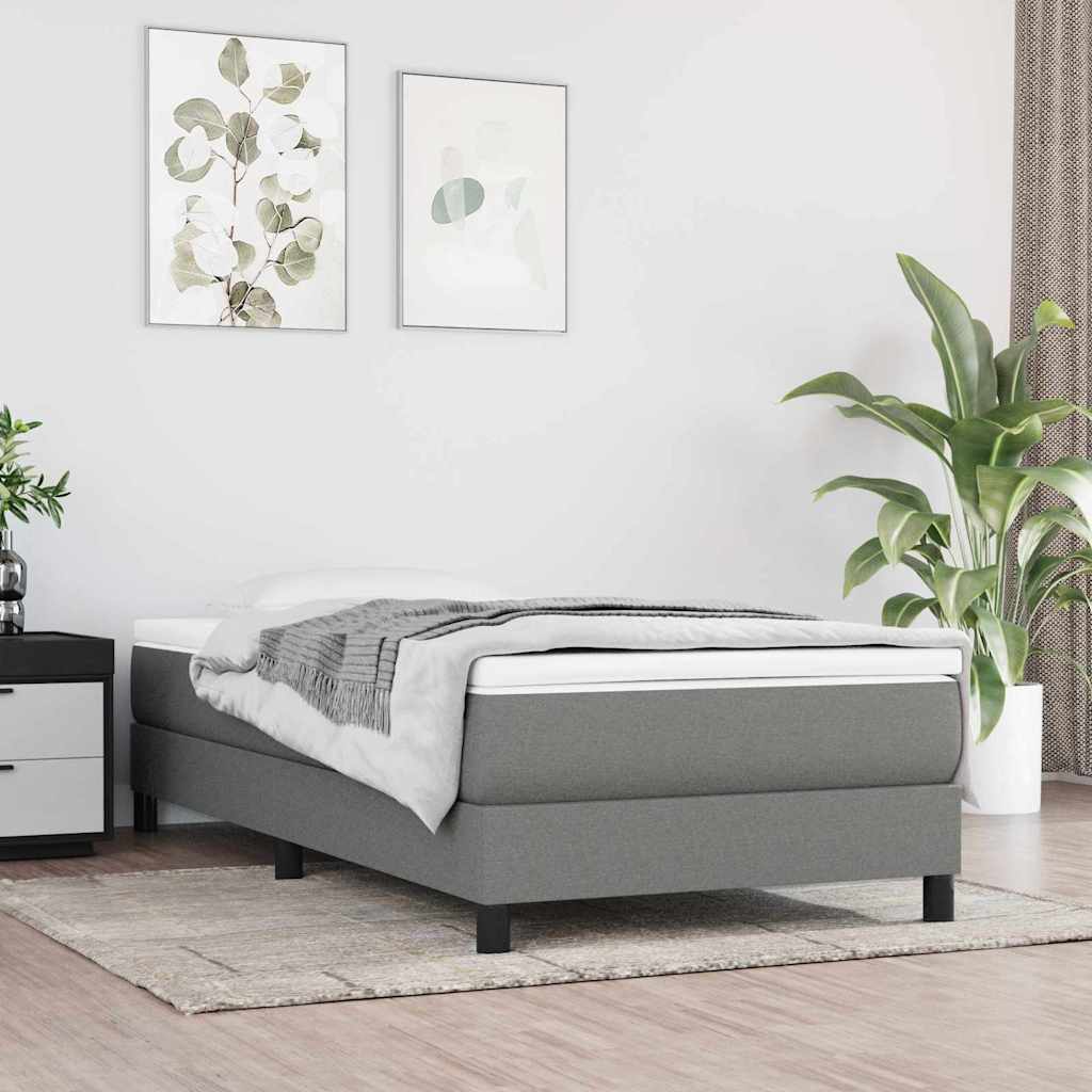 Matelas de lit à ressorts ensachés fermeté moyenne gris foncé 120x190x20 cm - XIOS