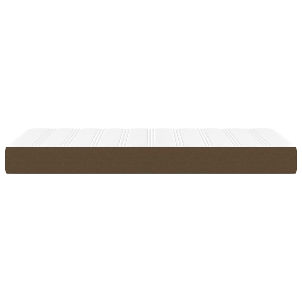 Matelas de lit à ressorts ensachés fermeté moyenne marron foncé 120x190x20 cm - XIOS