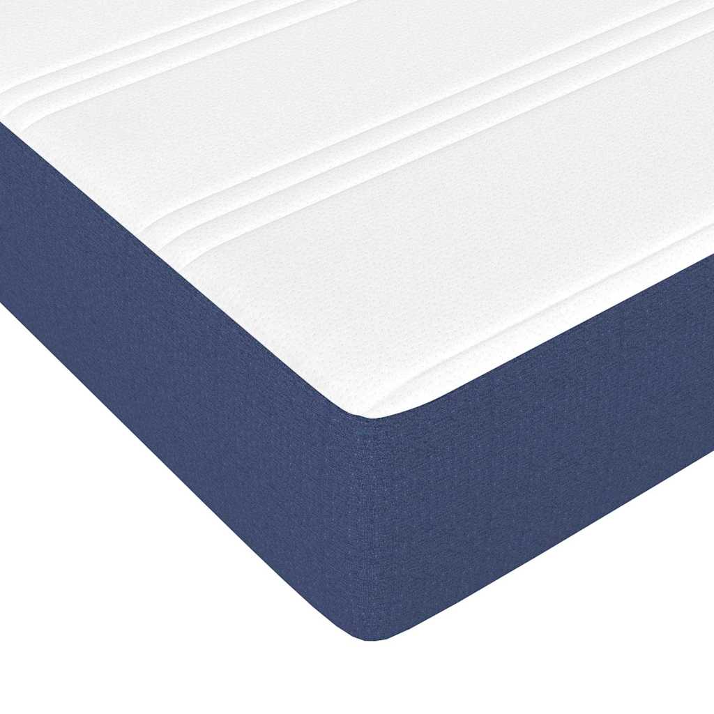 Matelas de lit à ressorts ensachés fermeté moyenne bleu 120x190x20 cm Tissu - XIOS