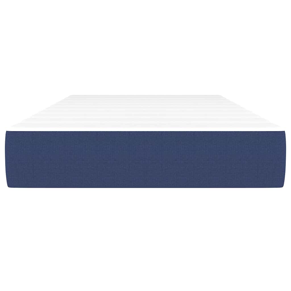 Matelas de lit à ressorts ensachés fermeté moyenne bleu 120x190x20 cm Tissu - XIOS