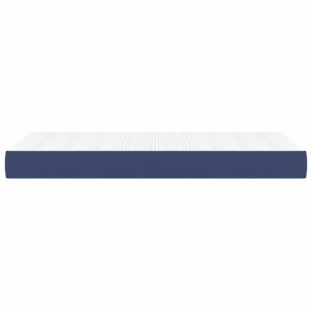 Matelas de lit à ressorts ensachés fermeté moyenne bleu 120x190x20 cm Tissu - XIOS