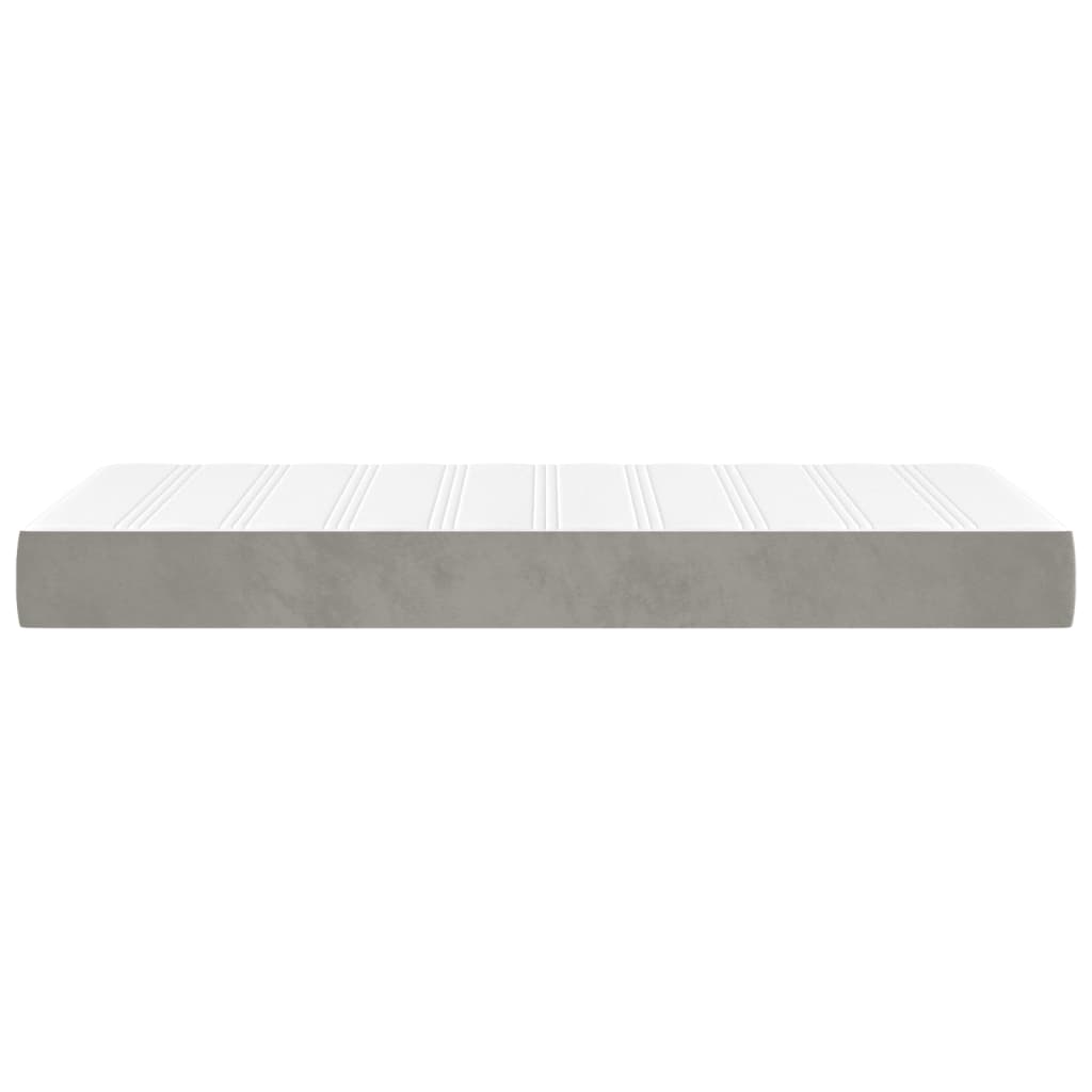 Matelas de lit à ressorts ensachés fermeté moyenne gris clair 120x190x20 cm - XIOS