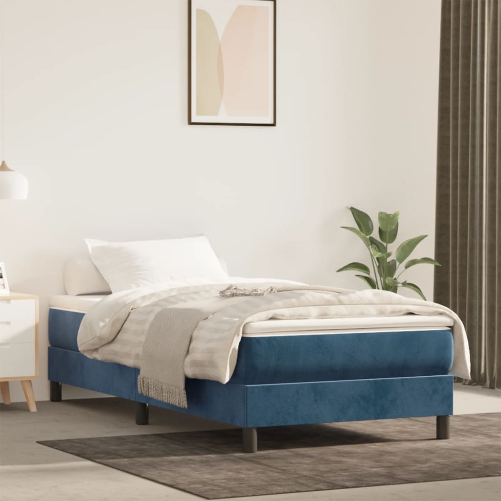 Matelas de lit à ressorts ensachés bleu foncé 120x190x20 cm - XIOS