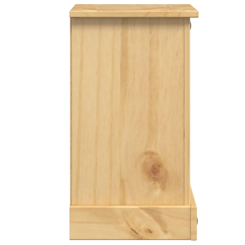 Table de chevet Corona 35x32,5x58 cm bois de pin massif - XIOS