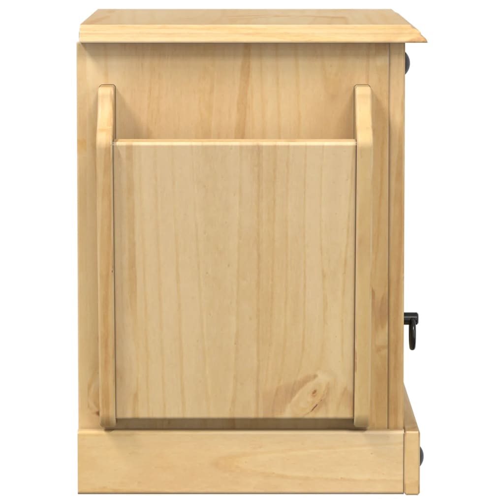 Table de chevet Corona 45x35x47,5 cm bois de pin massif - XIOS