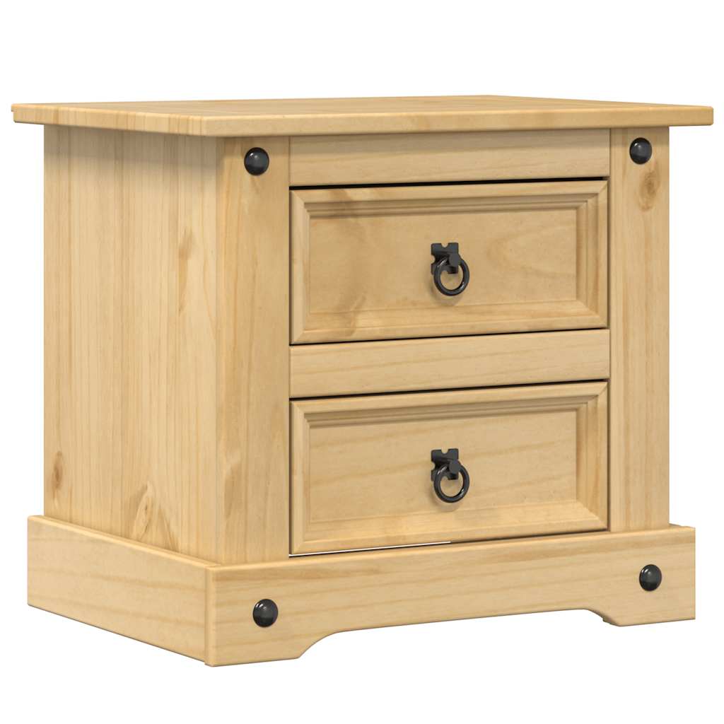 Table de chevet Corona 53x39x47 cm bois de pin massif - XIOS