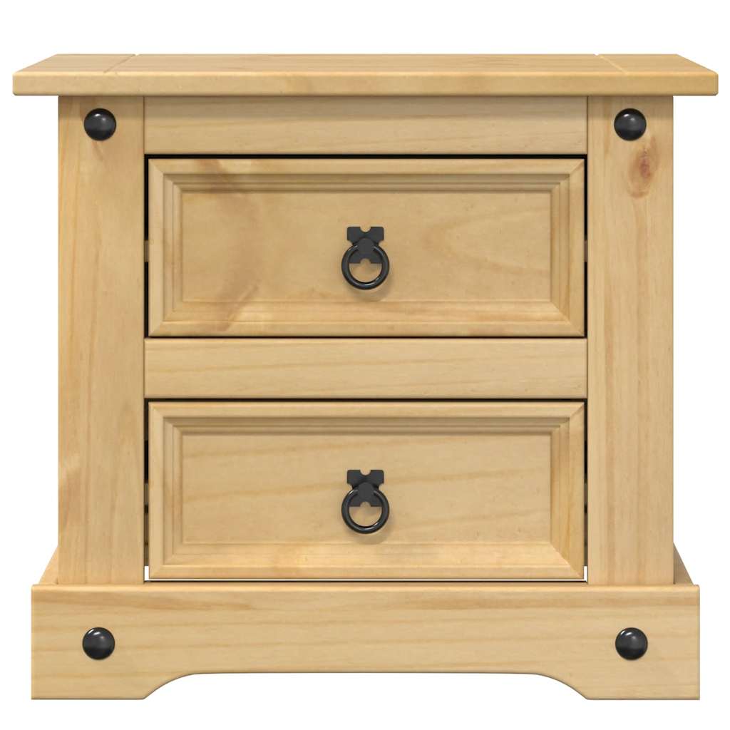 Table de chevet Corona 53x39x47 cm bois de pin massif - XIOS
