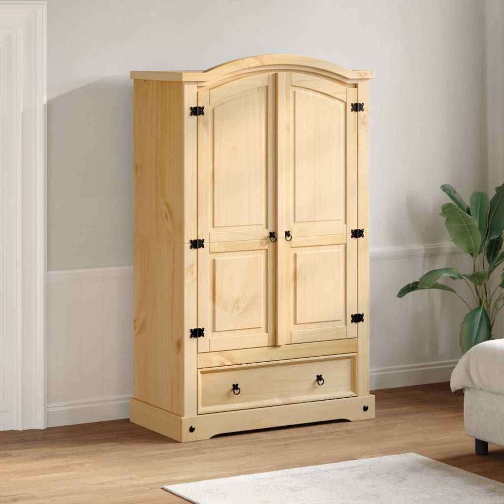 Garde-robe Corona 101x52x170 cm bois de pin massif - XIOS