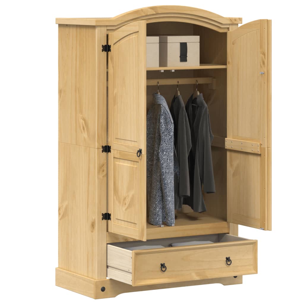 Garde-robe Corona 101x52x170 cm bois de pin massif - XIOS