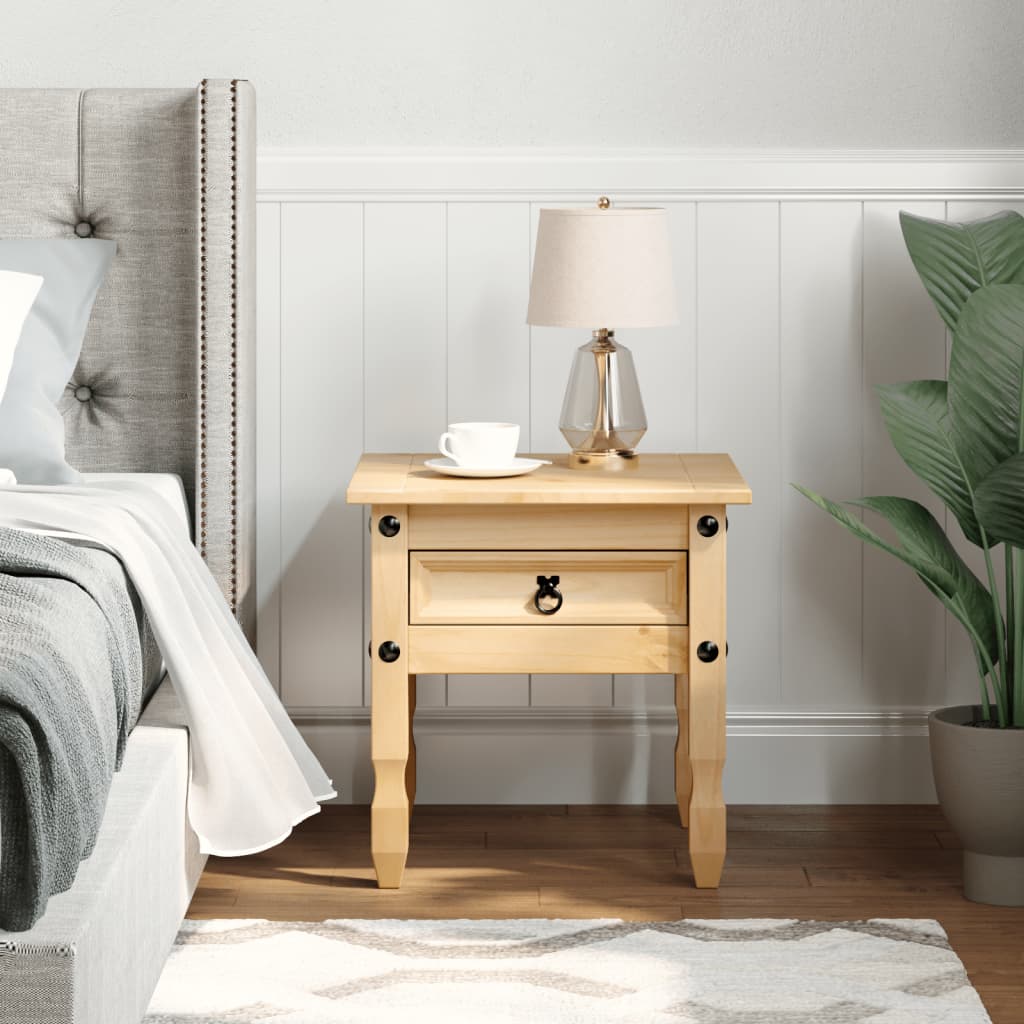 Table d'appoint Corona 50x50x50 cm bois de pin massif - XIOS