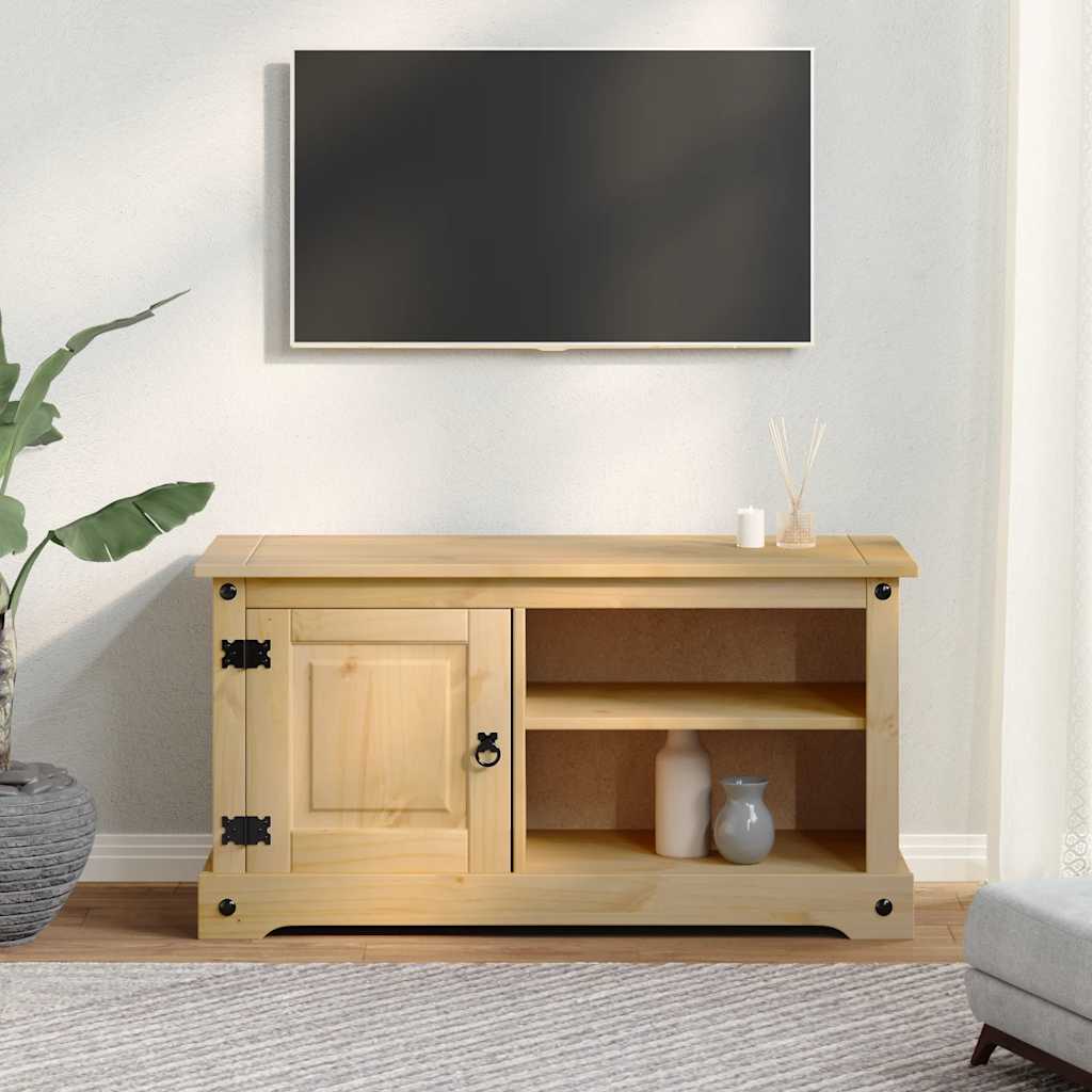 Meuble TV Corona 100x40x52 cm bois de pin massif - XIOS