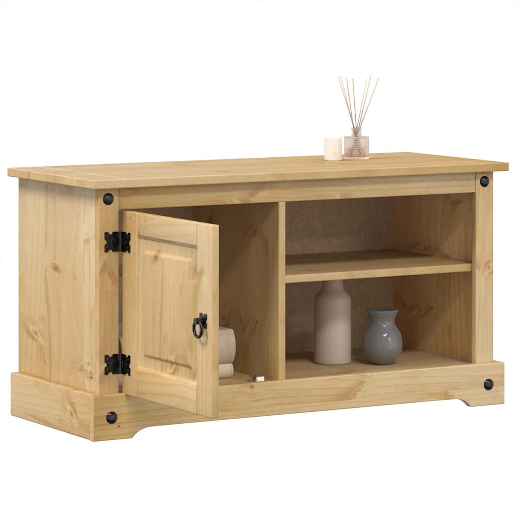 Meuble TV Corona 100x40x52 cm bois de pin massif - XIOS