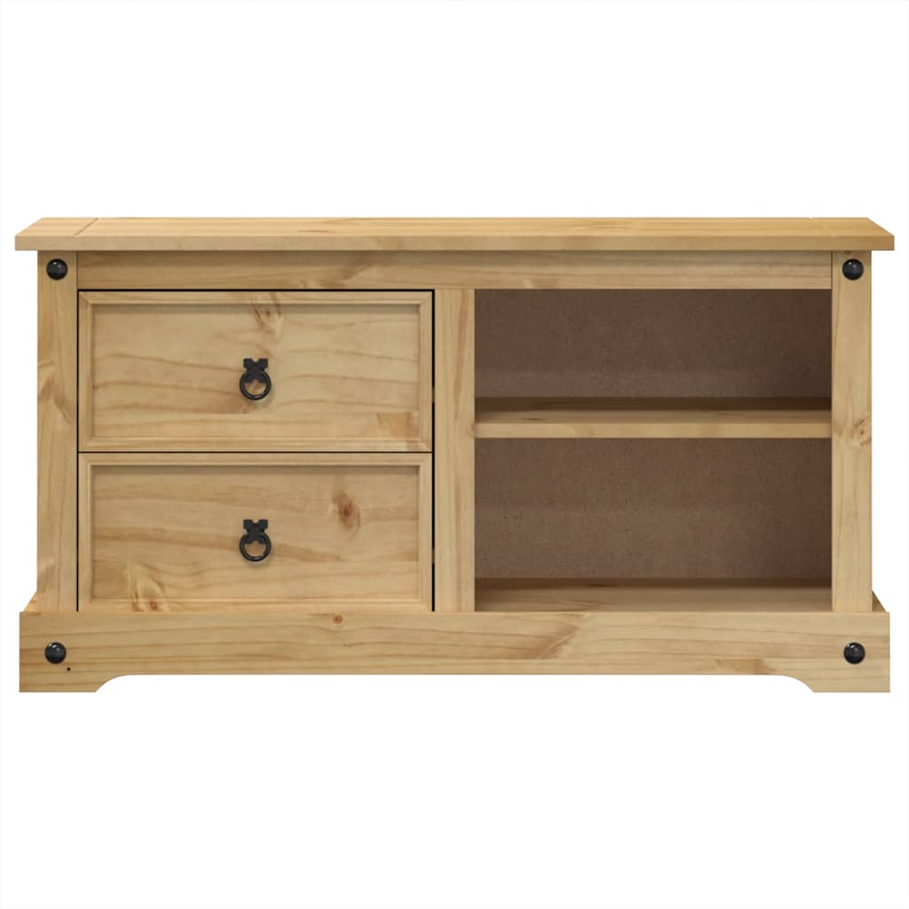 Meuble TV Corona 100x40x52 cm bois de pin massif - XIOS