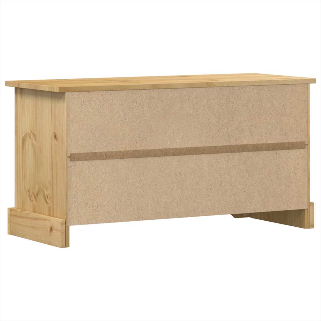 Meuble TV Corona 100x40x52 cm bois de pin massif - XIOS