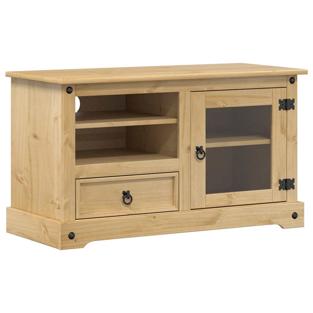 Meuble TV Corona 100x45x58 cm bois de pin massif - XIOS