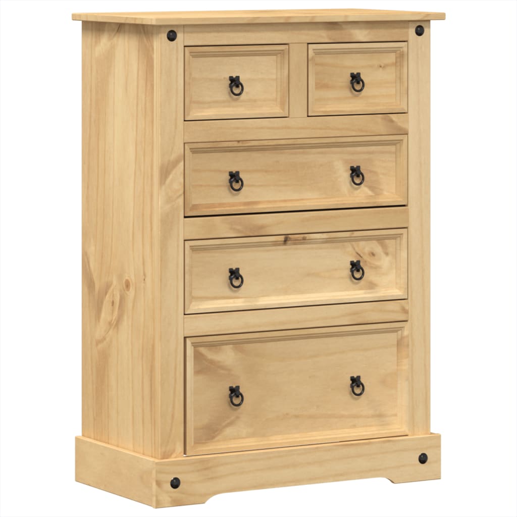 Commode Corona 80x43x114 cm bois massif de pin - XIOS