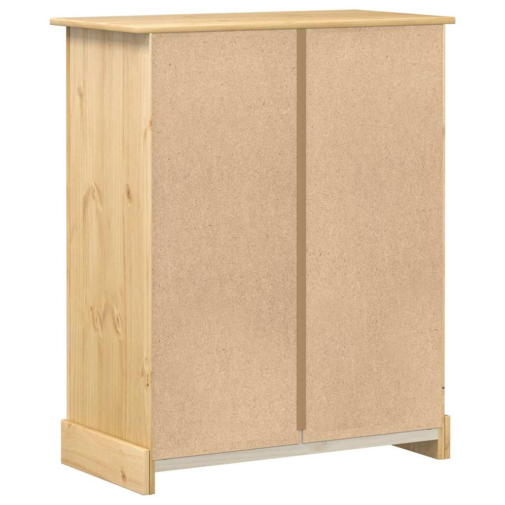 Commode Corona 92x48x114 cm bois massif de pin