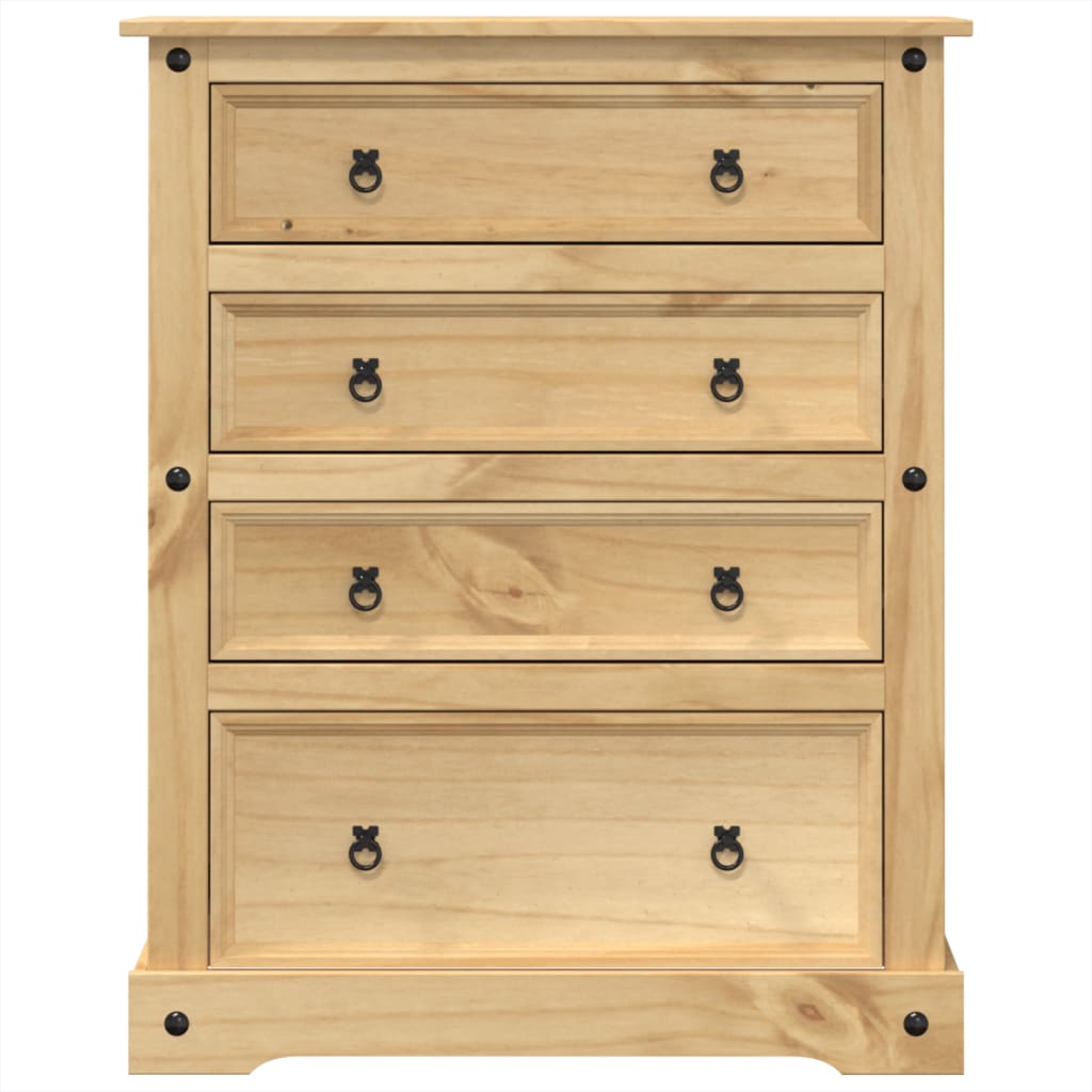 Commode Corona 92x48x120 cm bois massif de pin - XIOS
