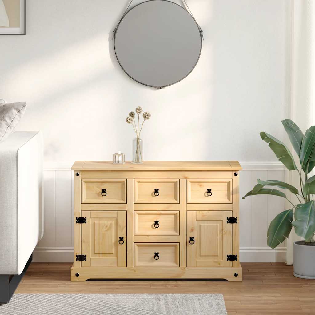 Buffet Corona 112x40x75 cm bois massif de pin