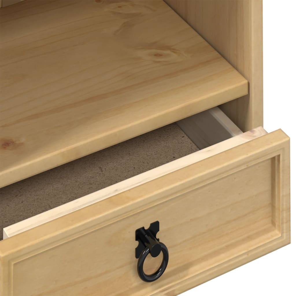 Armoire à CD Corona 40x30x110 cm bois de pin massif - XIOS