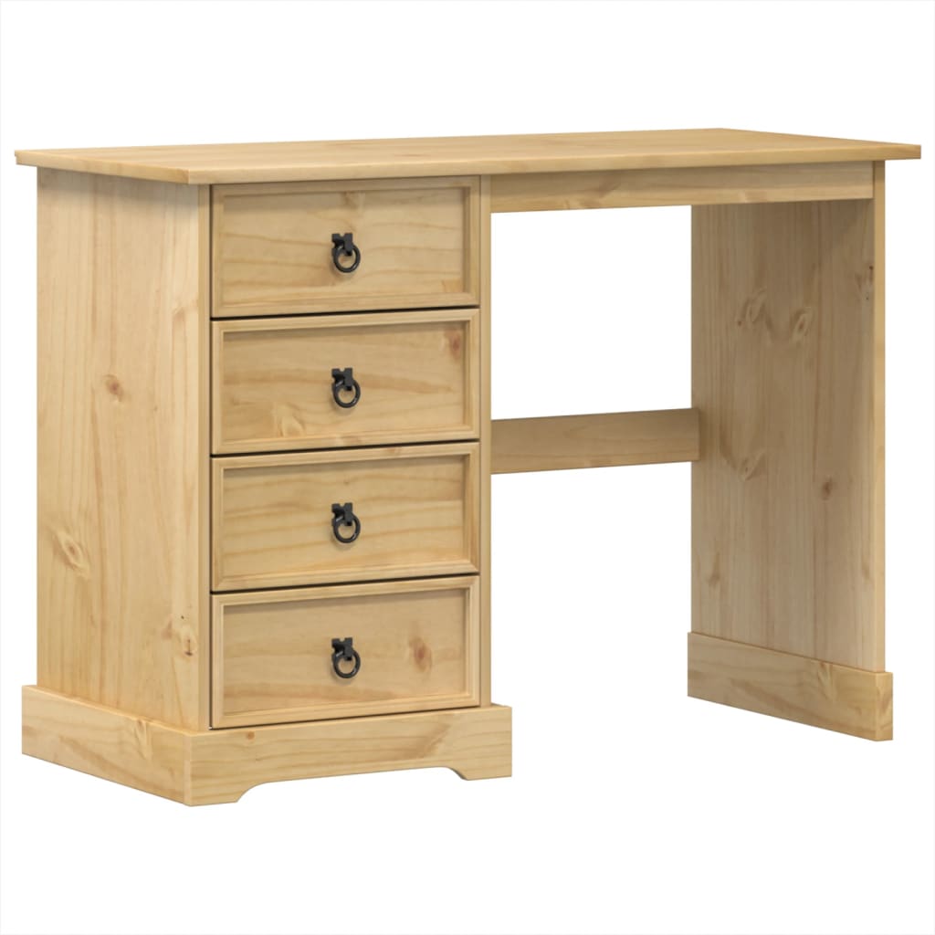 Coiffeuse Corona 104x47x75 cm bois de pin massif - XIOS