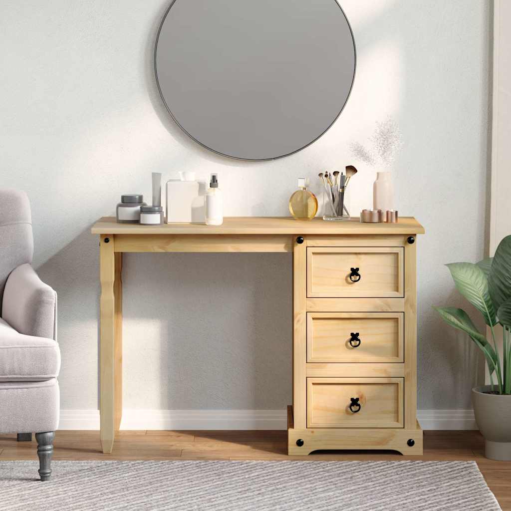 Coiffeuse Corona 110x47x75 cm bois de pin massif - XIOS