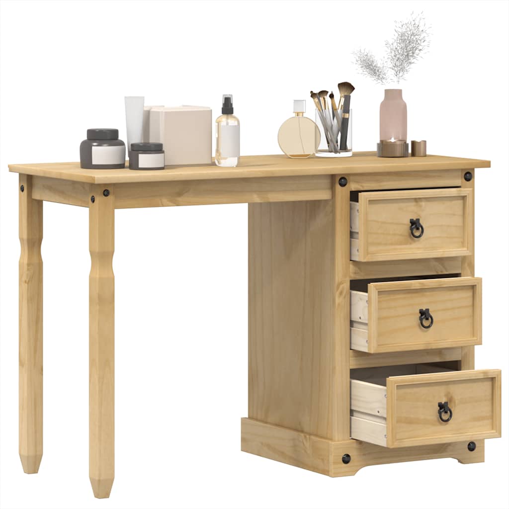 Coiffeuse Corona 110x47x75 cm bois de pin massif - XIOS