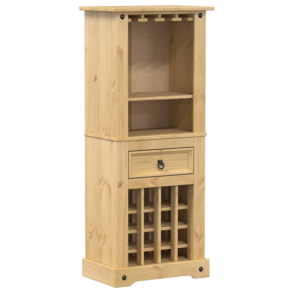 Casier à vin Corona 56x35x134,5 cm bois massif de pin - XIOS