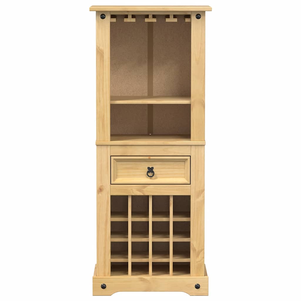 Casier à vin Corona 56x35x134,5 cm bois massif de pin - XIOS