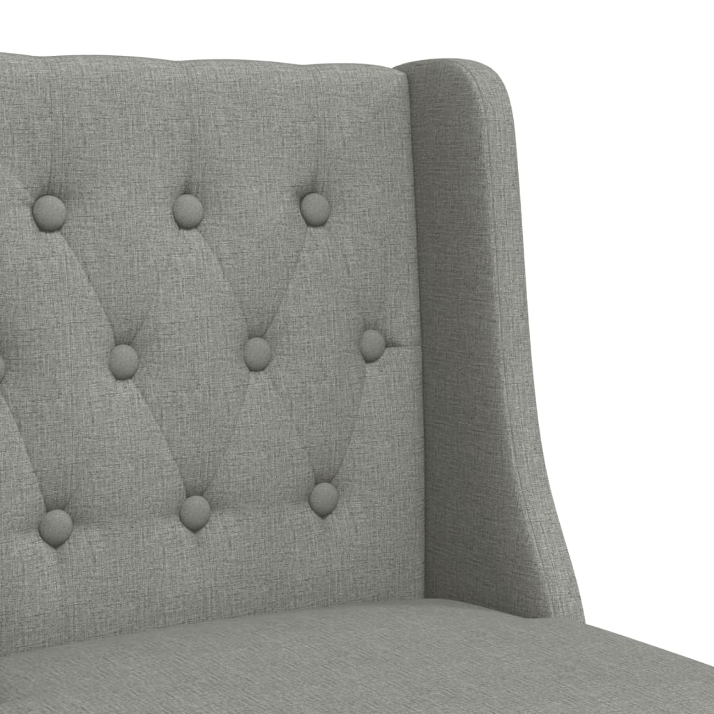 Chaises de bar lot de 2 bois massif d'hévéa et tissu - XIOS