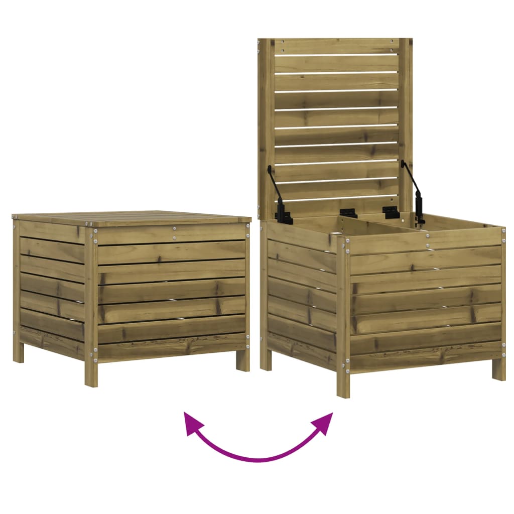 Salon de jardin 5 pcs bois de pin imprégné