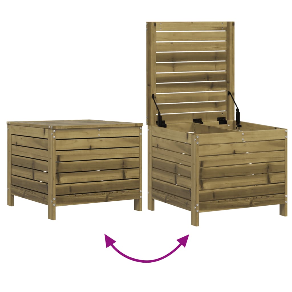 Salon de jardin 5 pcs bois de pin imprégné