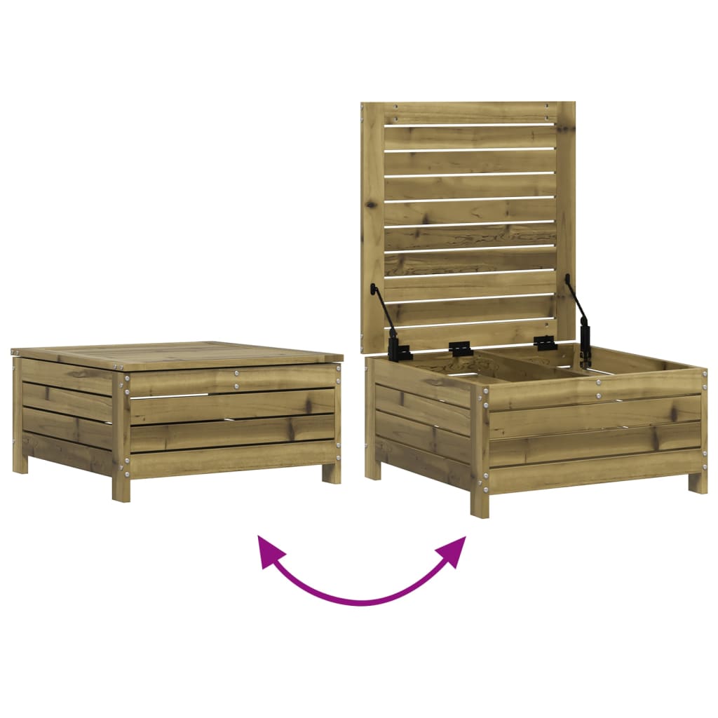 Salon de jardin 4 pcs bois de pin imprégné