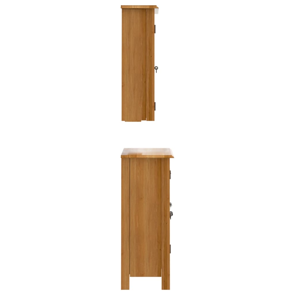 Ensemble de meubles de salle de bain 4 pcs bois de pin massif