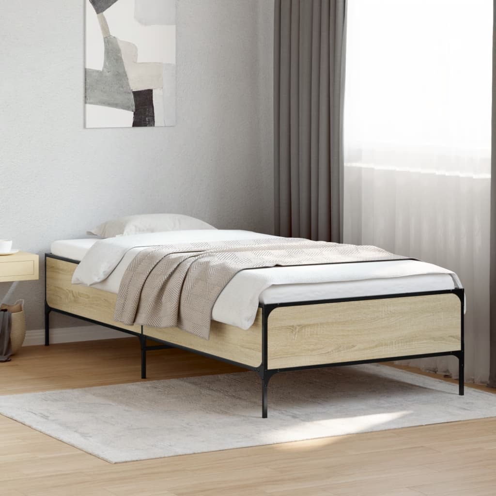Cadre de lit sans matelas chêne sonoma 90x200 cm - XIOS
