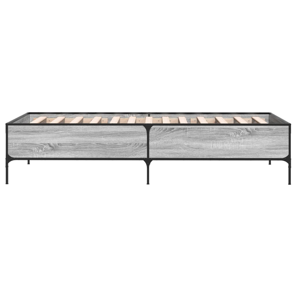 Cadre de lit sans matelas sonoma gris 90x200 cm - XIOS