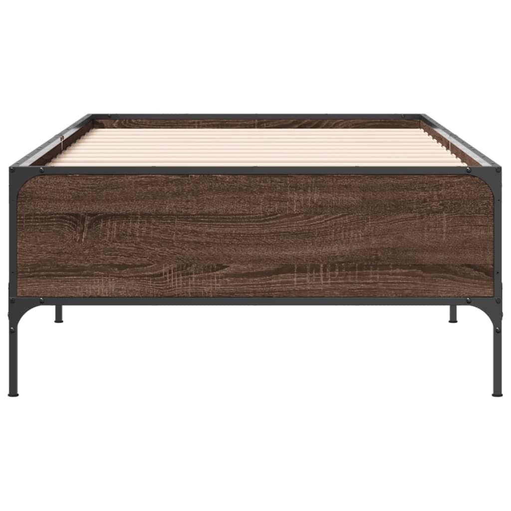 Cadre de lit sans matelas chêne marron 90x200 cm - XIOS