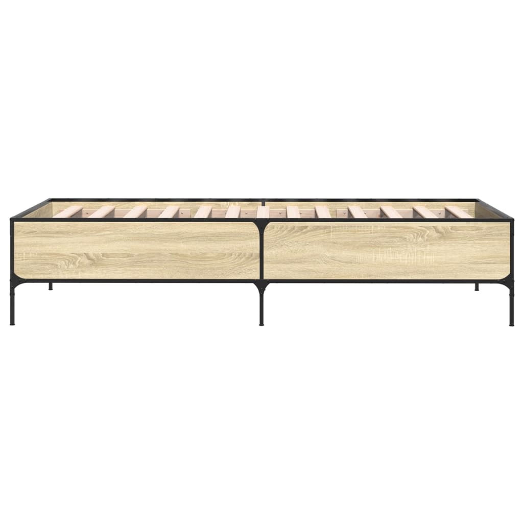 Cadre de lit sans matelas chêne sonoma 75x190 cm - XIOS