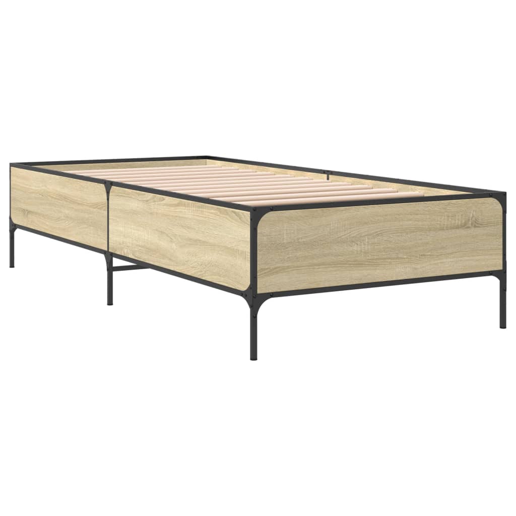 Cadre de lit sans matelas chêne sonoma 75x190 cm - XIOS