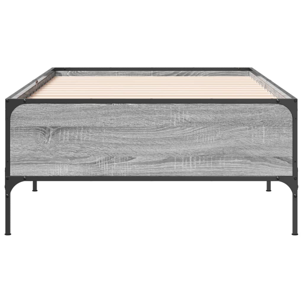 Cadre de lit sans matelas sonoma gris 75x190 cm - XIOS