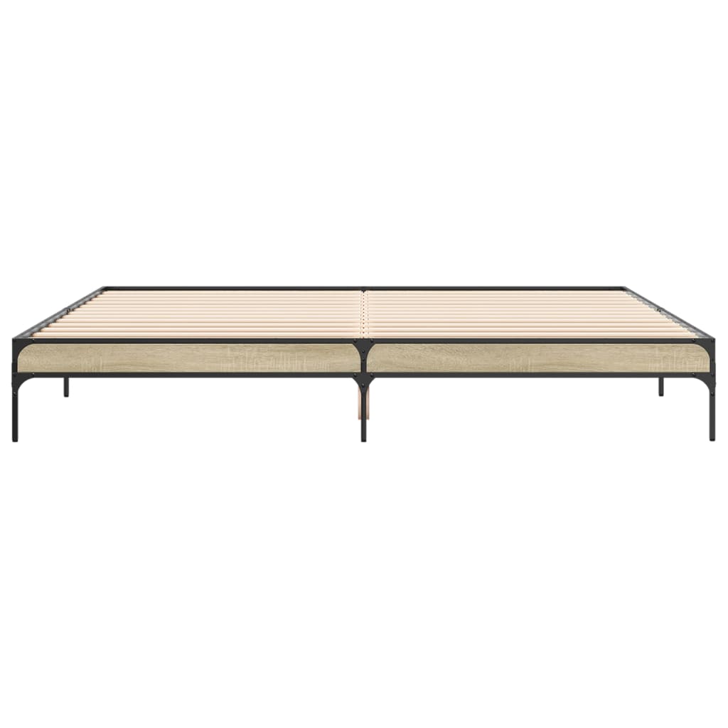 Cadre de lit sans matelas chêne sonoma 200x200 cm - XIOS