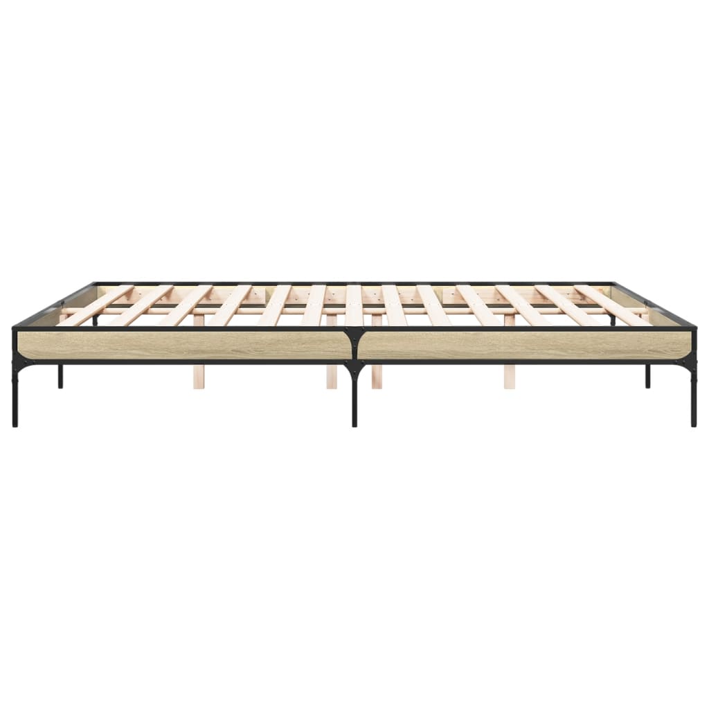 Cadre de lit sans matelas chêne sonoma 200x200 cm - XIOS