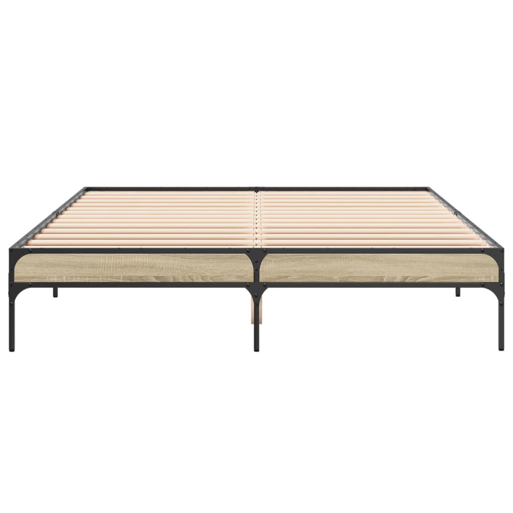 Cadre de lit sans matelas chêne sonoma 160x200 cm - XIOS