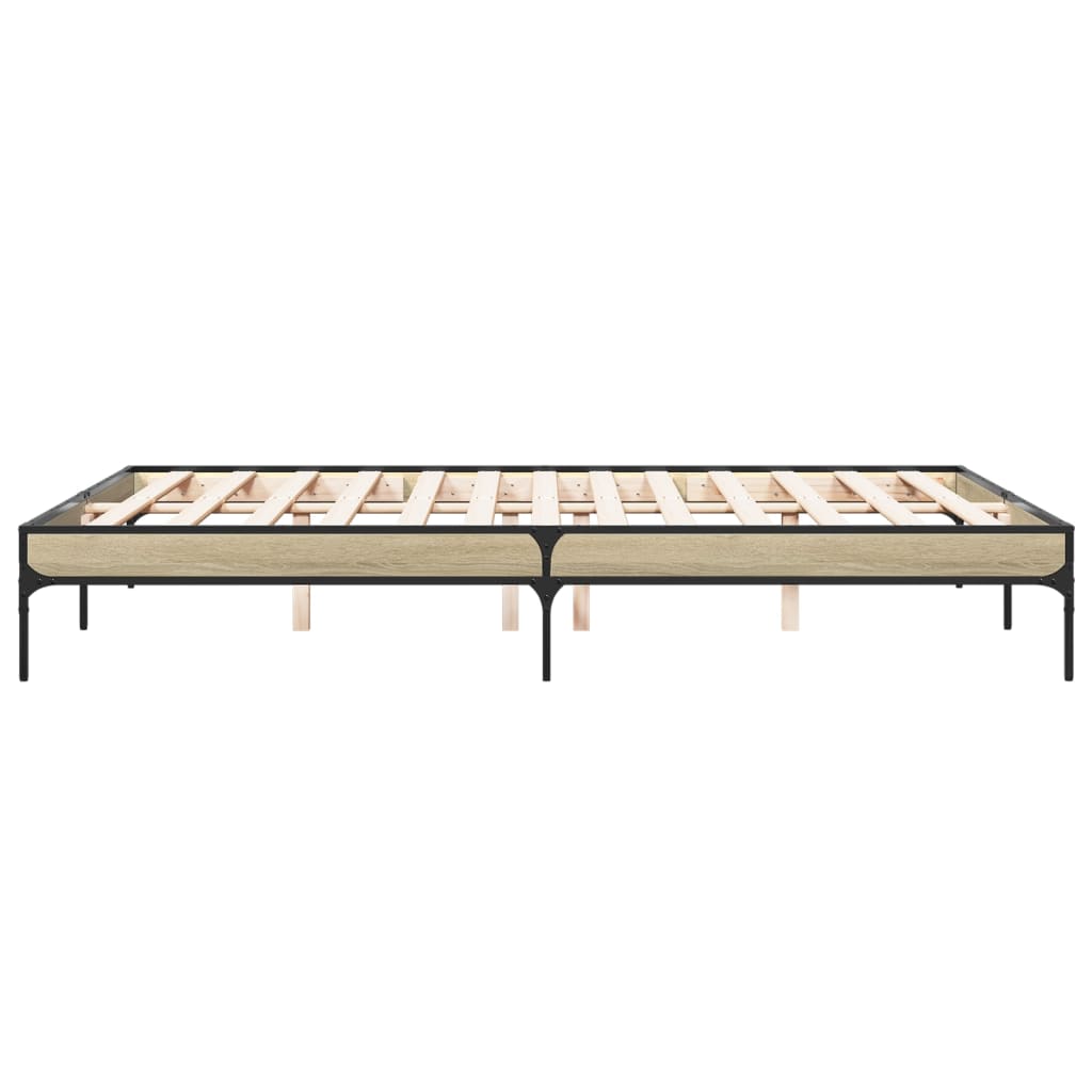 Cadre de lit sans matelas chêne sonoma 160x200 cm - XIOS